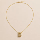 Collier Initiale Pavée