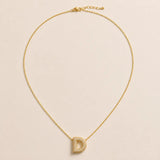 Collier Initiale Pavée