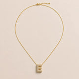 Collier Initiale Pavée