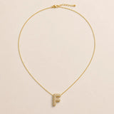 Collier Initiale Pavée