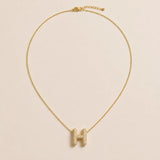 Collier Initiale Pavée