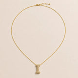 Collier Initiale Pavée