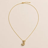 Collier Initiale Pavée