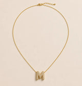 Collier Initiale Pavée