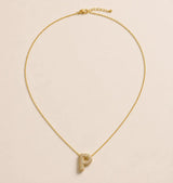 Collier Initiale Pavée