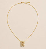 Collier Initiale Pavée