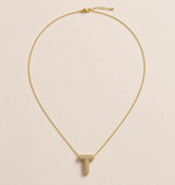 Collier Initiale Pavée