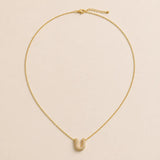 Collier Initiale Pavée