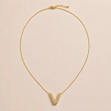 Collier Initiale Pavée