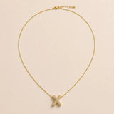 Collier Initiale Pavée