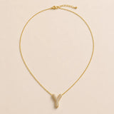 Collier Initiale Pavée