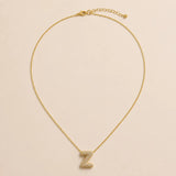 Collier Initiale Pavée